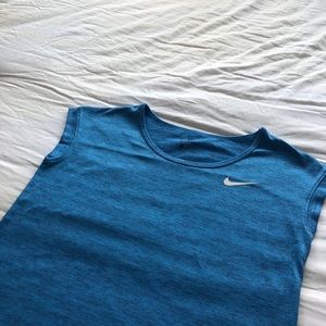 blue nike t-shirt